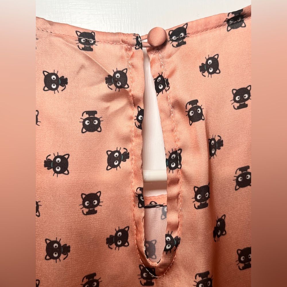 Sanrio Hello Kitty Chococat Patterned Women's Top… - image 4